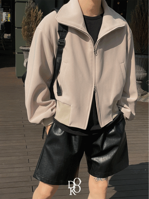 스테이 벌룬 하프넥 자켓 (2color)